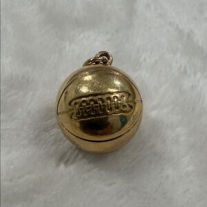 10K Gold Filled Basketball Charm Pendant
